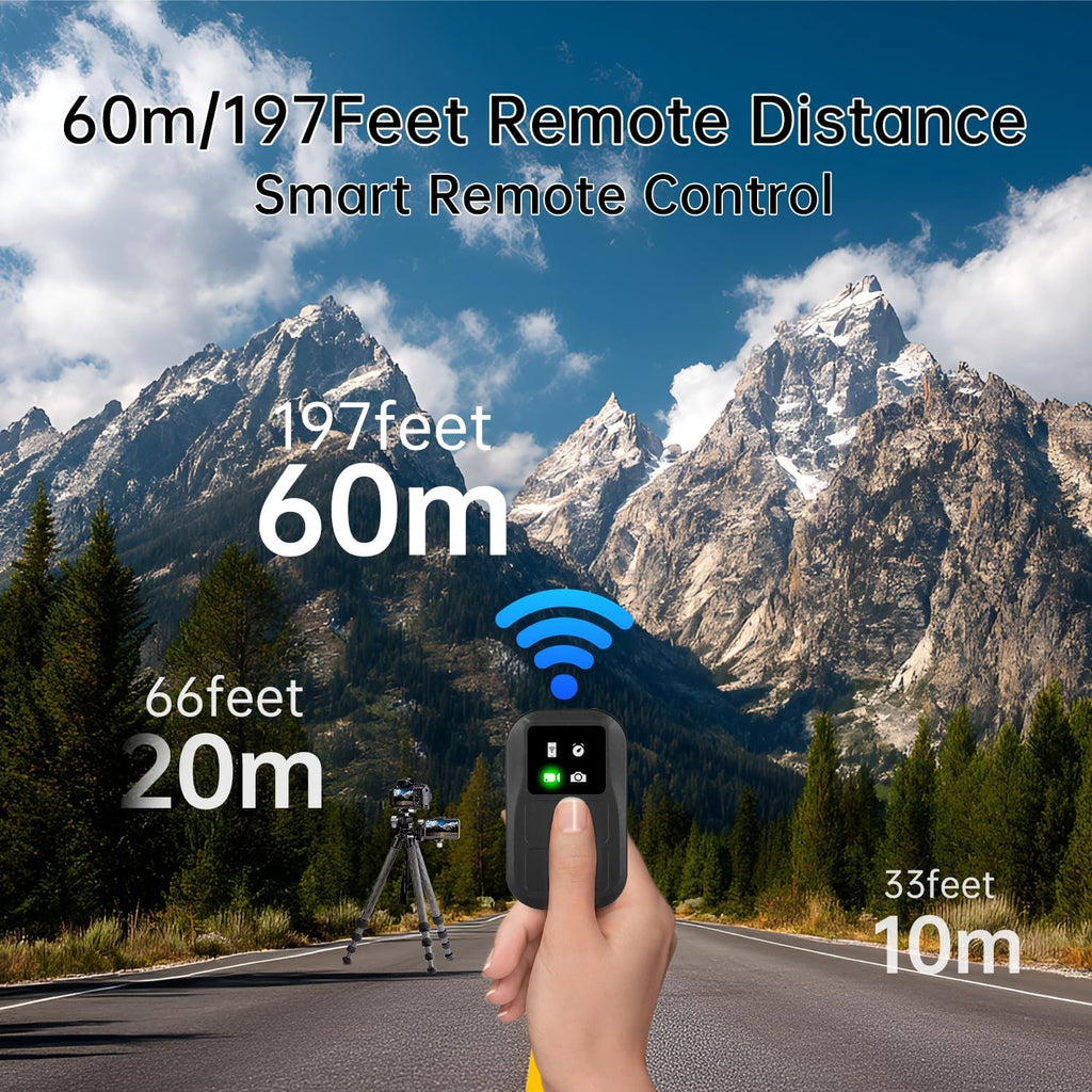 Suptig Wireless Remote Control for GoPro Hero 13/12/11/10/9/8 Black, Gopro Max, Phone, Built-in Rechargeable Battery