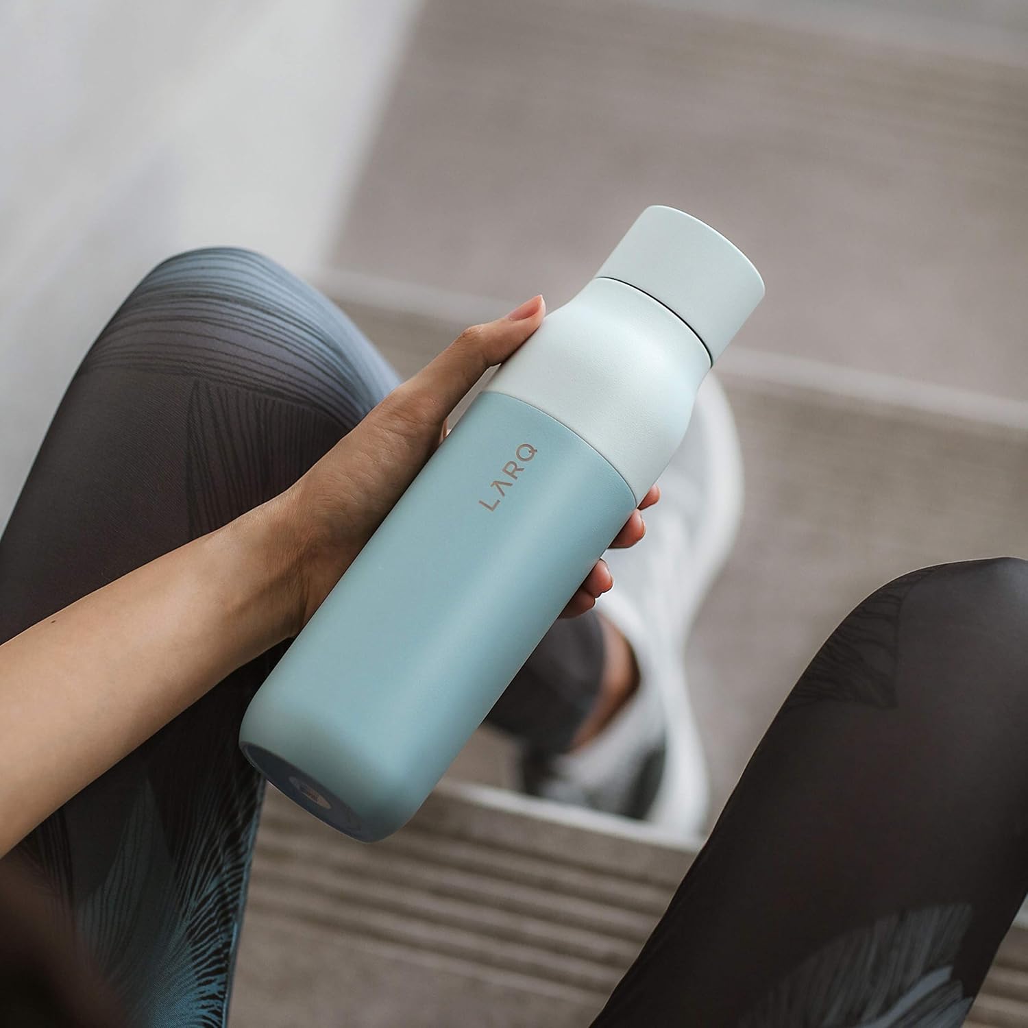 LARQ Holiday Bundle Set Bottle PureVis, Self-Cleaning Water Bottle 17oz | Reusable Bottles, Travel Friendly, BPA free