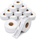 Aegis Adhesives - 1-1/8" X 3-1/2" Replacement for DYMO 30252 (12 Rolls/4200 Labels) Direct Thermal Address Barcode Labels - Compatible with LabelWriter 450, 450 Turbo, 4XL (NOT 550, 5XL)