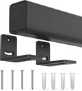 USX MOUNT Soundbar Mount for Samsung, Sony, LG, Vizio, Bose, Onn & More Sound Bar Mounts-Universal Soundbar Mounting Bracket Under TV, Floating Speaker Wall Mount 1 Pair Soundbar Shelf