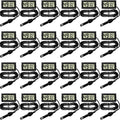 Weewooday Mini Digital Temperature Humidity Meters Gauge with Probe Gauge LCD Fahrenheit Display Thermometer Hygrometer for Incubator Reptile Plant Greenhouse Chicken Coop Garden(Black, 24 Pieces)
