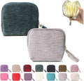 Stuffdatas Travel Jewelry Case, Stuffdatas Bags, Small Jewelry Travel Pouch Mini, Travel Jewelry Organizer Pouch Velvet, with 5 Compartments (2PCS-H)