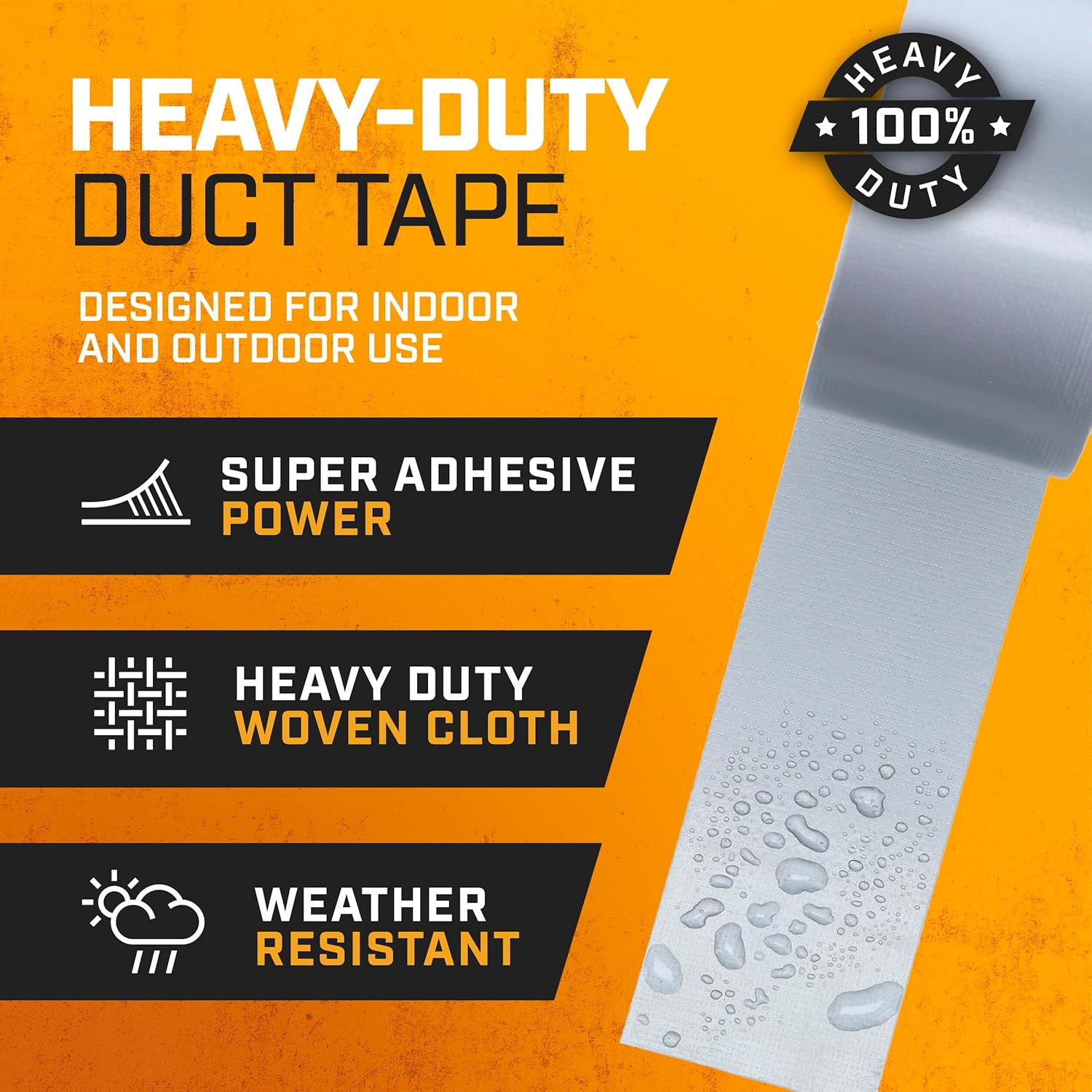 Lockport Bulk Silver Duct Tape - 24 Roll Multi Pack - 30 Yards x 2 Inch - Duct Tape Heavy Duty Waterproof - Bulk Pack for B2B, Home Use, DIY, Repairs and Packing Tape
