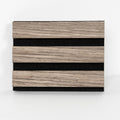 Sample Wood Salt Acoustic Wall Panels, Soundproof Wooden Wall Panels, 3D Fluted Sound Absorbing Panel, Rustic Walnut, Sample Pack