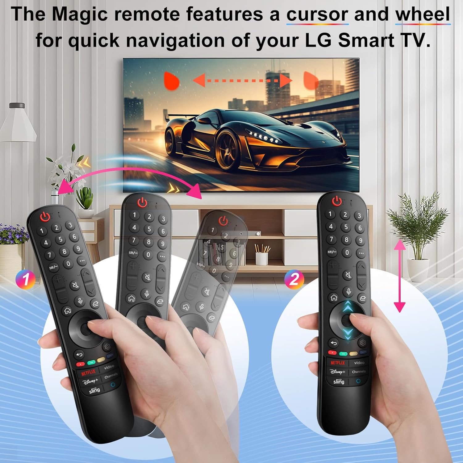 AN-MR24gn-Magic-for-LG-Smart-TV-Voice-Remote-Control-Replacement Universal Compatible with LG OLED Webos Thinq Nano Cell Service TVs for AKB75855501 MR23gn MR22gn MR21ga MR20ga