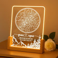 NAZENTI Personalized Star Map Frame with Light, The Night We Met Lamp, Custom Couple Gifts, Anniversary Present Gift for Couple, Valentine Day Gifts for Girlfriend Boyfriend, Meaningful Gift for Him