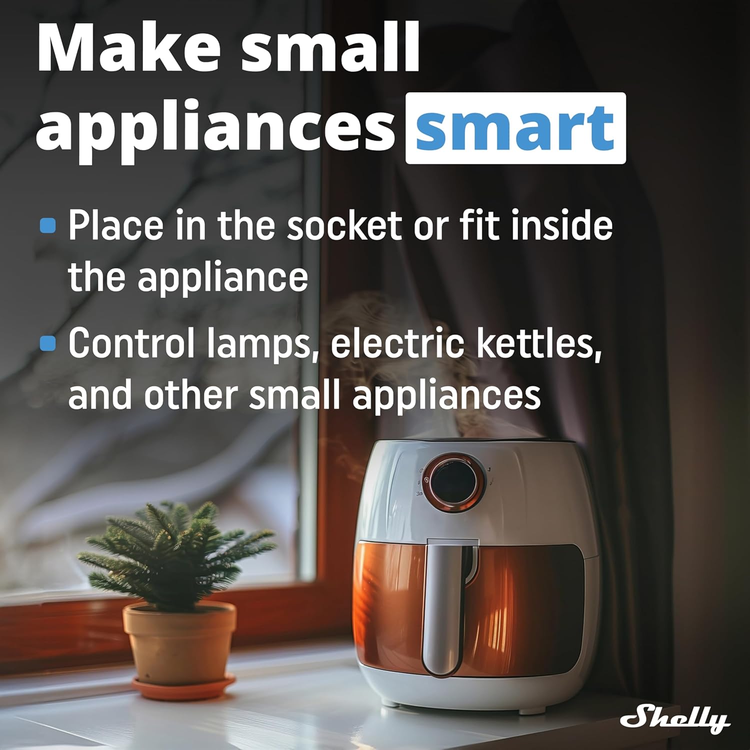 Shelly Wave 1 Mini US LR, Z-Wave Long Range Smart Switch Relay, 1-Channel 8 A with Dry Contacts, Compatible with Alexa, Google Home, SmartThings & Home Assistant, Bulletproof Security