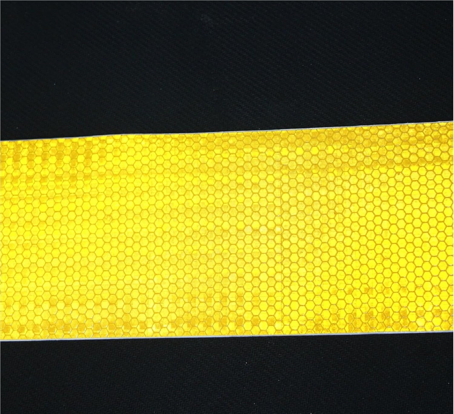 Yellow Reflective Tape 8 inch Wide, Outdoor Waterproof High Visibility Warning Industrial Marking Tape, Safety Stickers (68 feet)