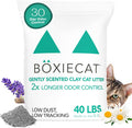 Boxiecat Gently Scented Premium Clumping Clay Cat Litter, 40-Pounds