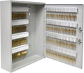 BankSupplies STEELMASTER 200 Key Cabinet - Dual Lock Control Key Box - Welded 22 Gauge Steel Construction - Scratch Resistant - Write-On Key Tags for Easy Identification