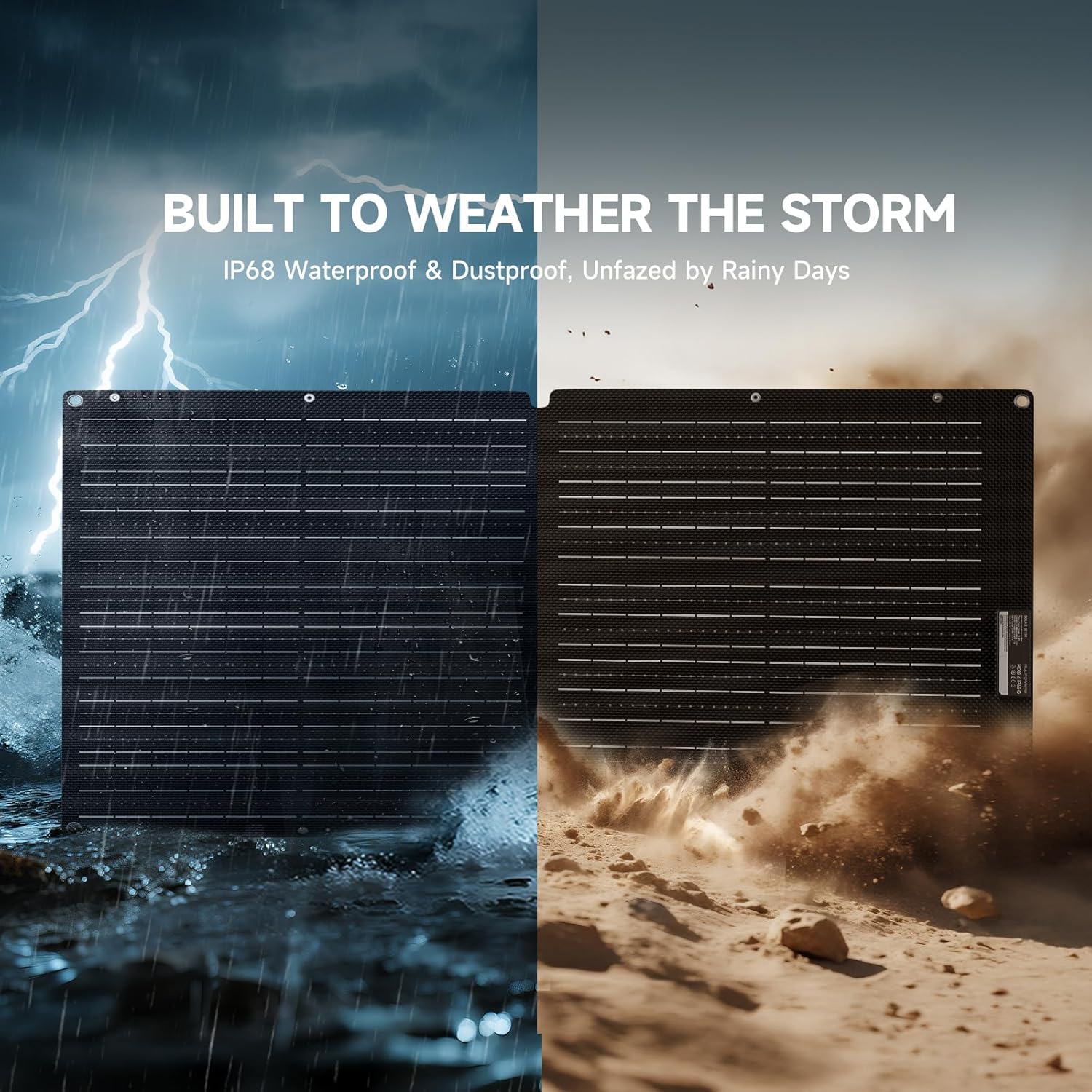 ALLPOWERS SOLAX SE100 100W Portable Solar Panel,High-Efficiency 23%-25% Monocrystalline Folding Solar Charger for Solar Generator,Camping&RV,12V/24V Compatible,IP68 Waterproof