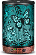 Essential Oil Diffuser Metal Aromatherapy Diffuser, Cool Mist Diffuser with 7 Color Lights for Home Office Spa (Big Butterfly)