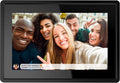 7 Inch 16GB Smart WiFi Digital Picture Frame, Send Photos or Small Videos from Anywhere, Touch Screen, IPS LCD Panel, Wall-Mountable, Portrait and Landscape(Black)