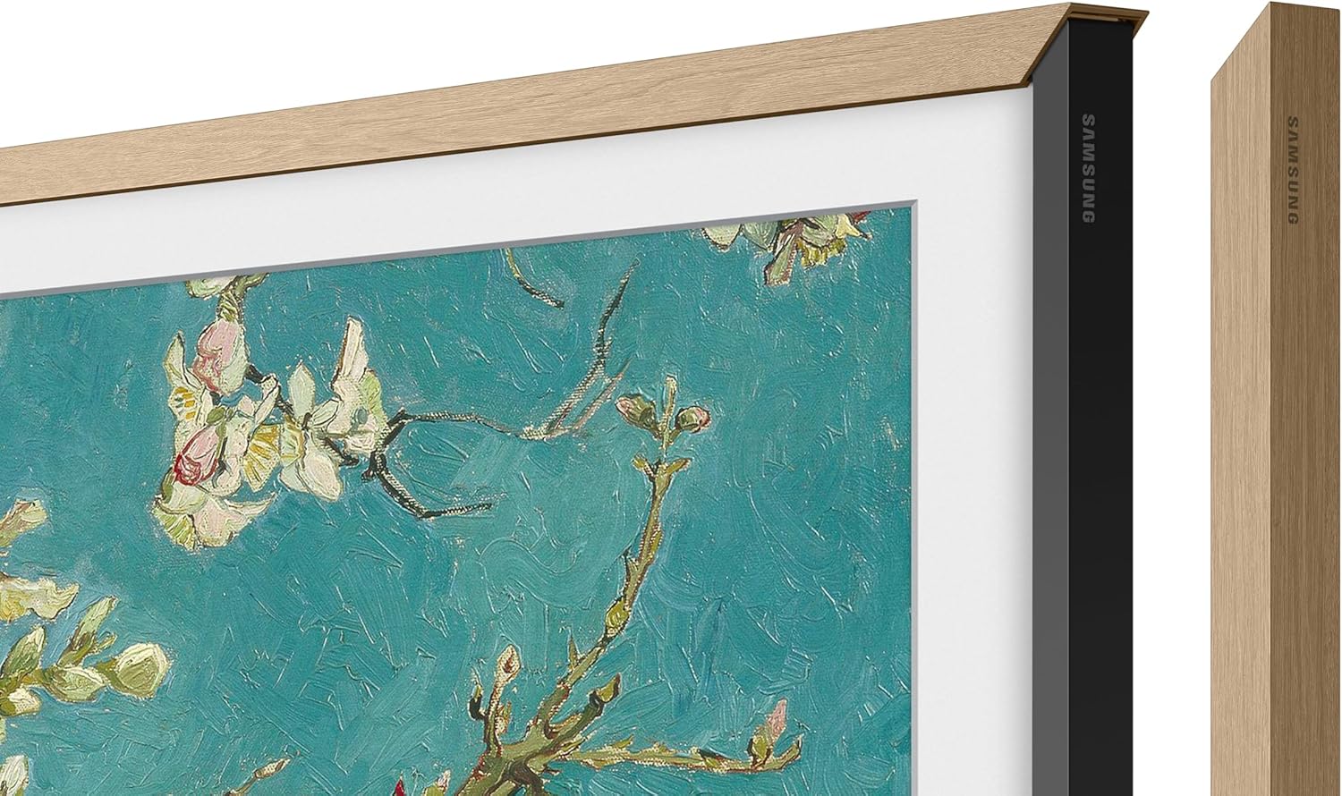 Samsung 50-inch The Frame Customizable Bezel, Modern Teak (VG-SCFA50TKBZA, 2021 Model)