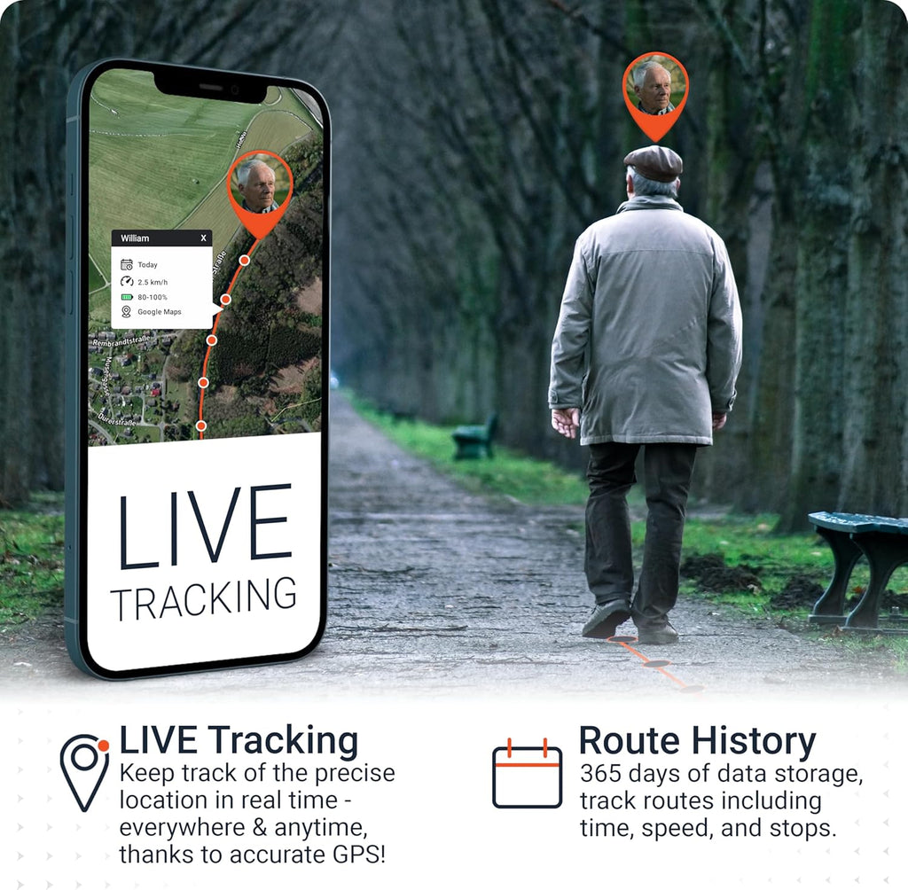 PAJ Allround Finder 4G - Real-Time GPS Tracking for Cars, Motorcycles, Kids & Seniors - SOS Button, Voice Messages & Up to 40-Day Battery for Safety & Security