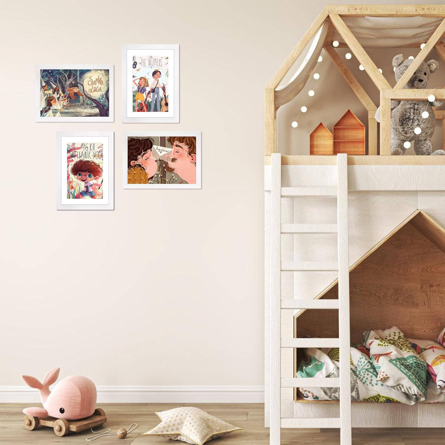 FIXSMITH 5x7 Picture Frame Set of 10, White Photo Frames Bulk with HD Plexiglass, Display Pictures 4x6 with Mat or 5x7 Without Mat, Multi Picture Frames Collage for Tabletop or Wall Display