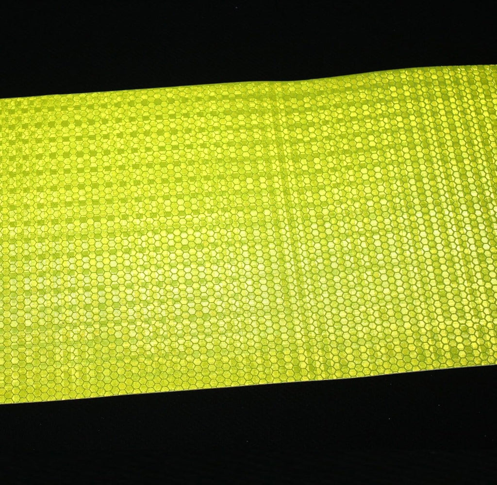 Fluorescent Yellow Reflective Tape Outdoor Waterproof 10 inch, High Visibility Warning Safety Industrial Marking Tape (11 feet)