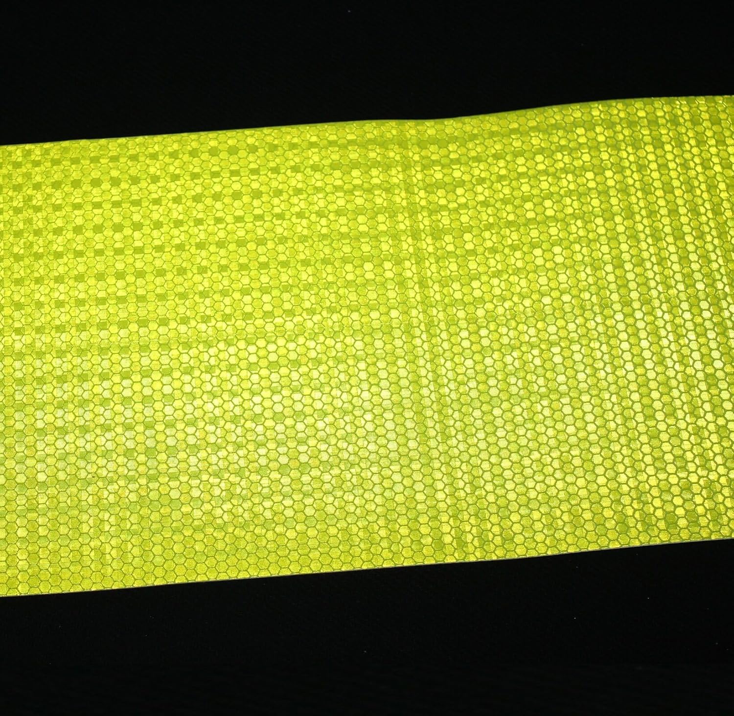 Fluorescent Yellow Reflective Tape Outdoor Waterproof 10 inch, High Visibility Warning Safety Industrial Marking Tape (11 feet)