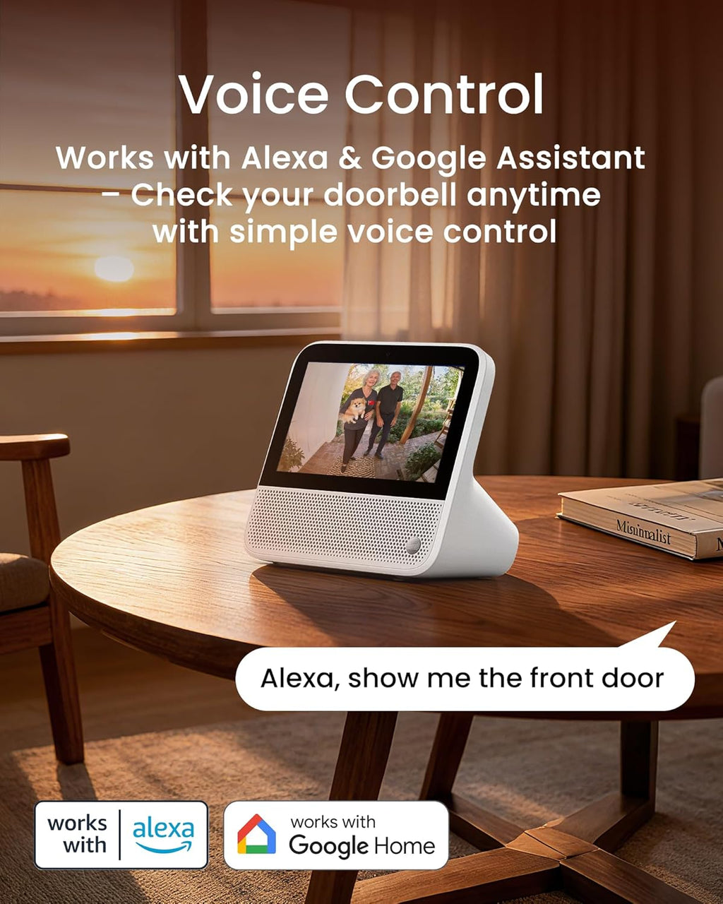 youkey Doorbell Camera Wired with Chime, No Monthly Fee, 2K Wired Doorbell with Head-to-Toe Video, Package Detection, 2.4/5GHz WiFi-6, Built-in 8Gb Storage, Two-Way Talk, Color Night Vision, DB322