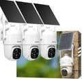 Sovmiku 3CQ1 AI 2K Solar Security Camera Wireless Outdoor,Battery Powered Camera,Two-Way Audio,PIR Motion Detection,Easy to Setup,Pan/Tilt 360° View,Color Night Vision,Audible Flashlight Siren,SD Slot
