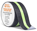 Best Anti-Slip Grip Tape, Black with Glow in The Dark Strip, 2" x 30 FT, 80 Grit, Industrial Grade, Indoor, Outdoor, Weatherproof (2-Inch x 30 Feet Roll)