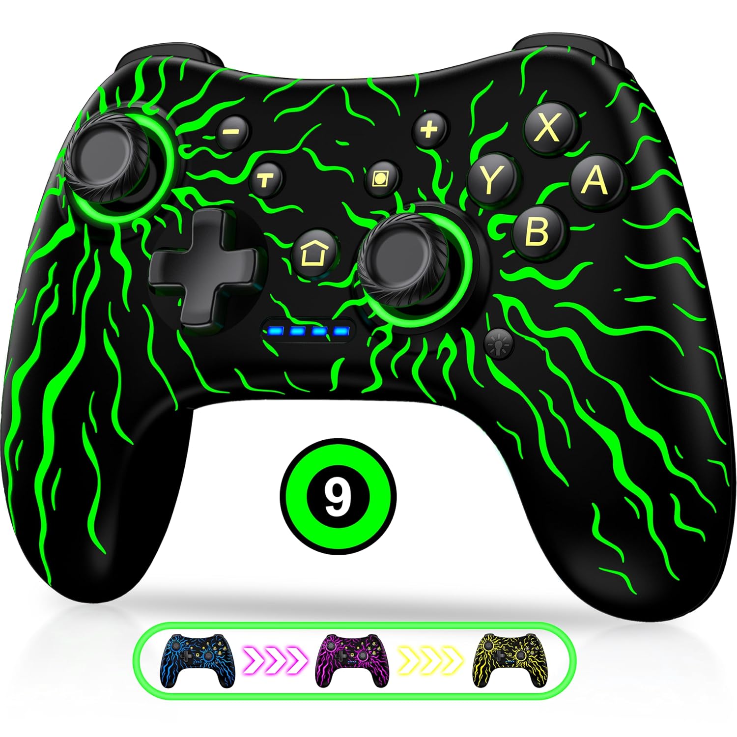 Wireless Switch Controller for Nintendo Switch 2/Switch Controller/Lite/OLED Controller, Switch Controller with a Mouse Touch Feeling on Back Buttons, Extra Switch Pro Controller with Wake-up,Programmable, Turbo Function