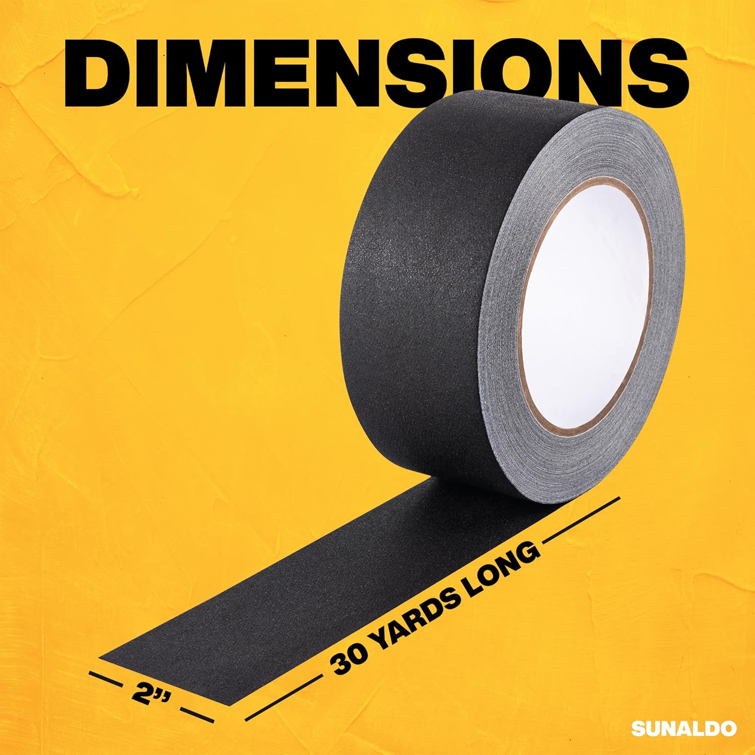 Gaffers Tape Heavy Duty, Easy to Rip, Residue-Free Professional Grade Floor Tape for Electrical Cords, Matte Finish Non Reflective, Weather Resistant (3, Black, 2" x 30 Yards)