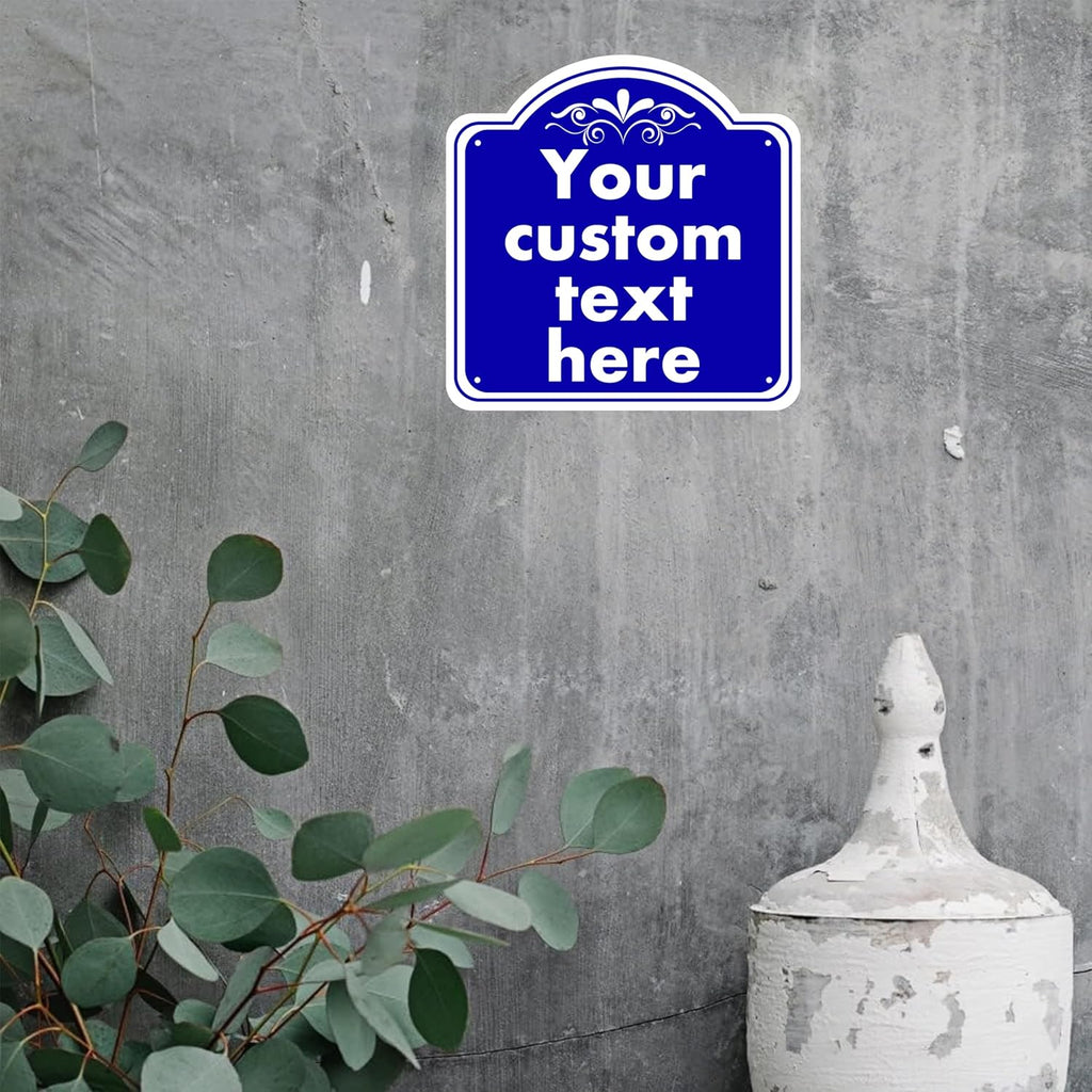 Custom Sign, Custom Indoor/Outdoor Decorative Sign，Aluminum Weatherproof Metal Sign Multiple Sizes, Customize for Office, Business, Workplace, office, Home, Delivery Signs