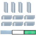 Glow in The Dark Reflective Stickers 2 inch X 6 inch for Car, High Visibility Warning Safety Reflective Strips (100 Pcs)