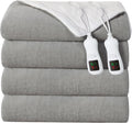 Electric Heated Blanket Queen Size, Washable Blanket Warmer with Dual Control for Home for Adults, Super Cozy Soft Fabric, 84" x 90", 9 Heat Levels, 1-9H Auto-Off, ETL Certified, Gray