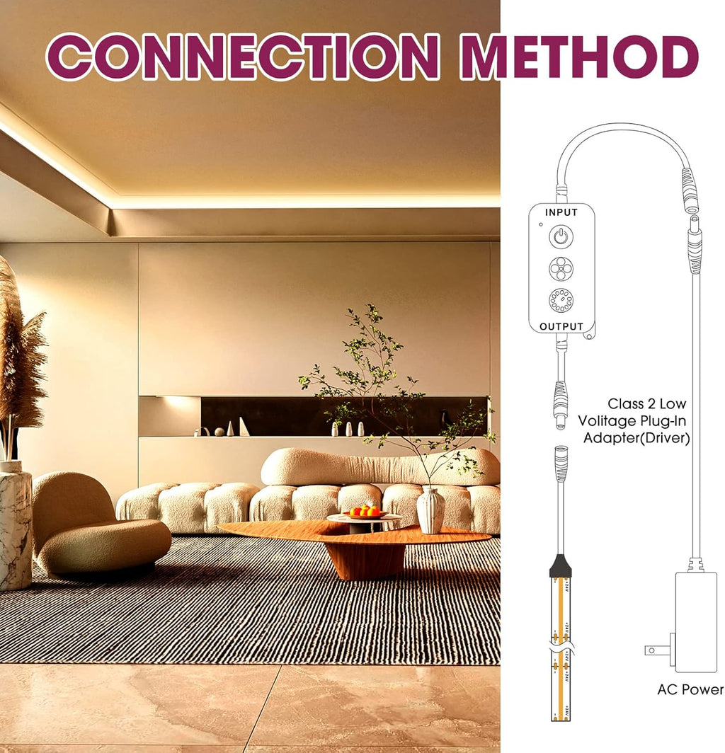 EMITEVER RF Remote Dimmer for Single Color LED Strip Lights,14-Key Wireless Remote and Controller,Work with DC 5-24V LED Products,Timer Function