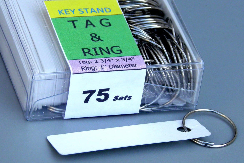 Key Rack, Keystand # 75MGN, 75 Bolted Metal Hooks with Extra Space and Customized Nameplate for Dealerships, Realtors, Hospitals or Schools (75 Sets of Tag & Ring are Included)