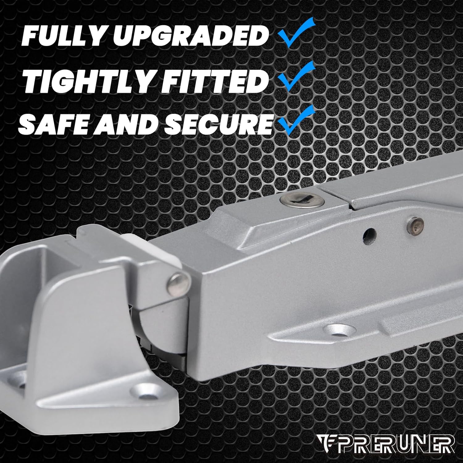 Walk in Cooler Door Handle, Walk in Cooler Door Closer Complete Latch Kit, Freezer Door Handle, Offset -1/8 in to 1/4 in(Flush) and 5.9" Solid Metal Interior Release Handle (Foggy White)