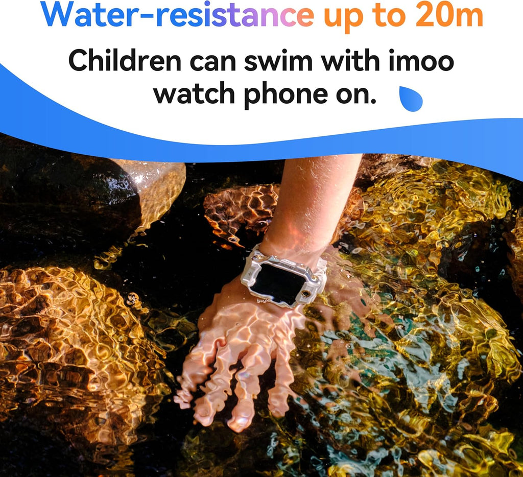 imoo X10 Kids Smartwatch, Smartwatch with Long-Lasting HD Video & Phone Call, Kids GPS Watch with Real-time Locating，14 Days History, Multisport Mode，IPX8 Water-Resistant，Only Works on Verizon（Pink）