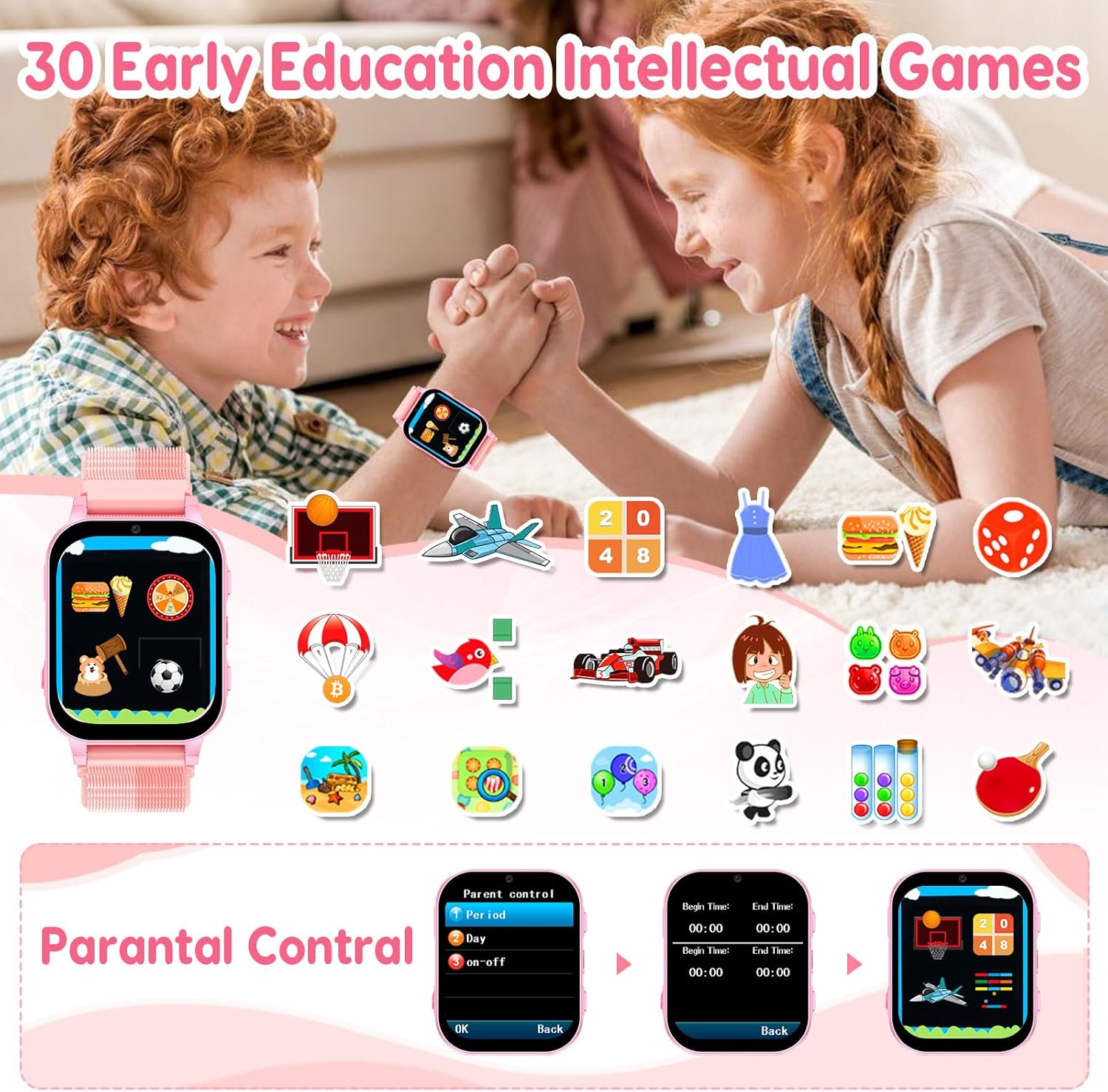 cjc Smart Watch for Girls Ages 4-8