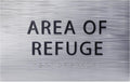 6" X4" Area of Refuge Sign - ADA Compliant Tactile Graphics Grade 2 Braille Text | Wall Mount Plastic Signs for Shopping Malls, Offices, Hotels, Schools, Apartments & Restaurants
