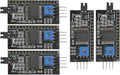 5Pcs PCF8574T I2C IIC Expansion Board Converter Module, Support LCD1602 LCD2004 Blue Backlight LCD Display Adapter Plate, with Integrated Circuits, for Arduino Robot UNO R3 MEGA DIY