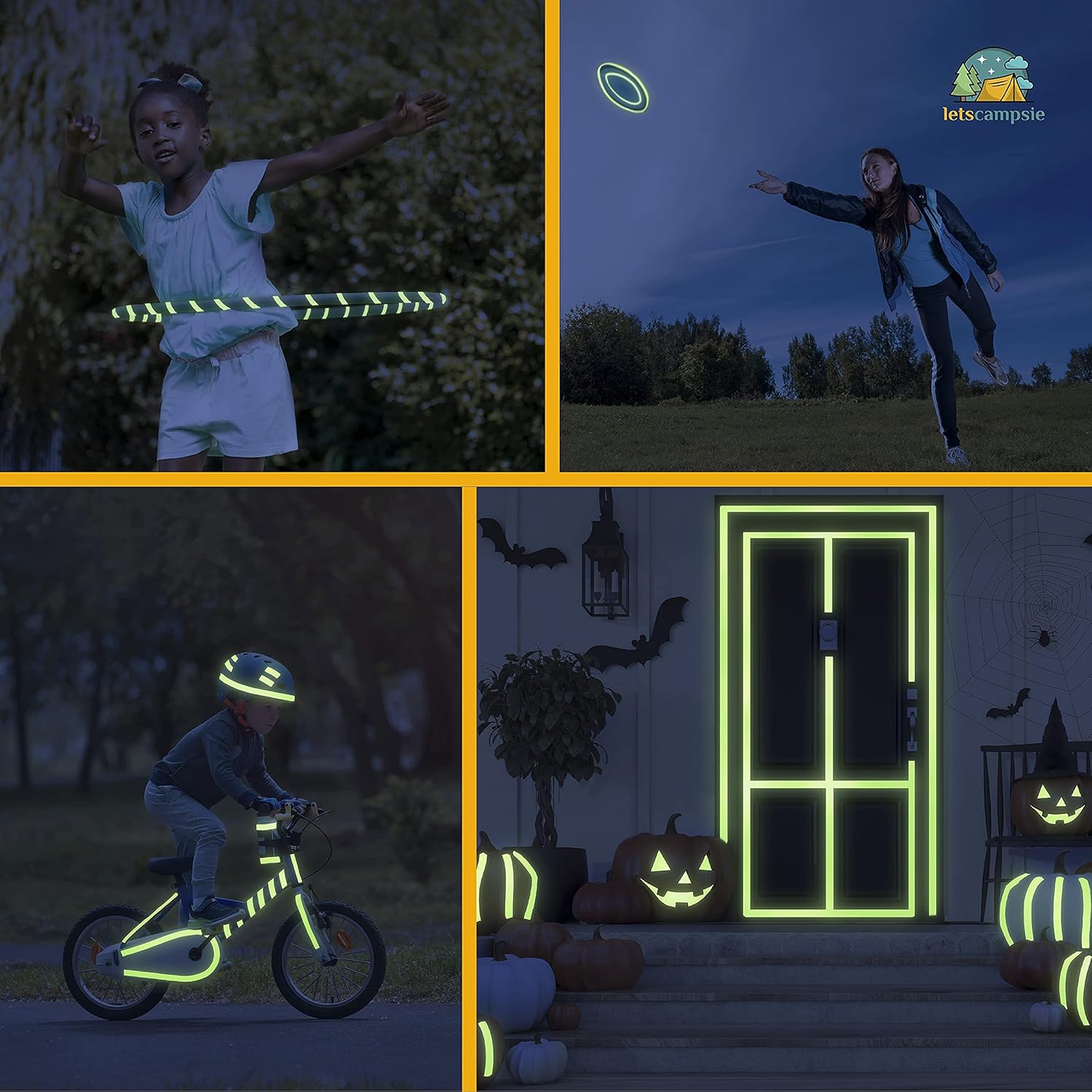 Glow in The Dark Tape – 30ft x 1inch – Premium Industrial Grade Interior and Exterior Luminous Glow Tape to Help See Objects at Night and Outdoors