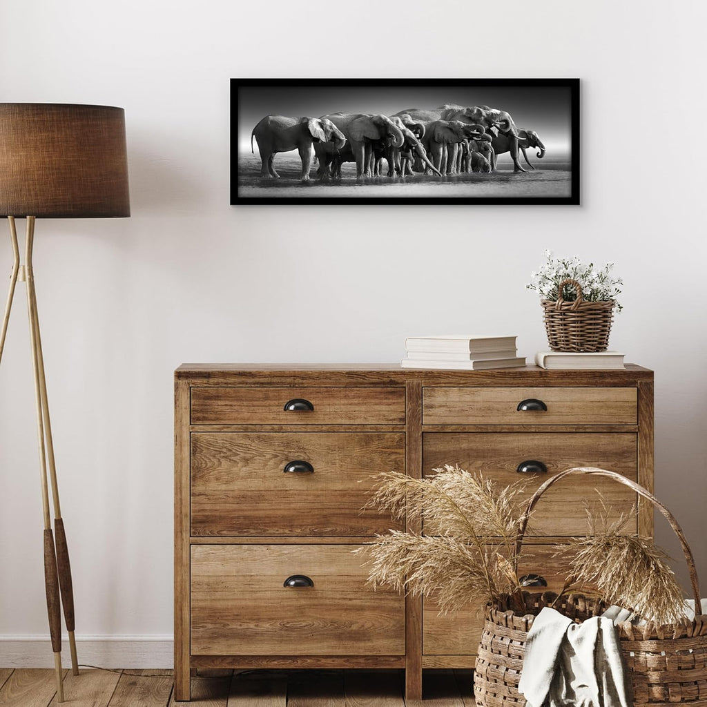 Americanflat 10x30 Picture Frame with Polished Plexiglass - Signature Collection - Gallery-Style Frames Made of Engineered Wood - Photo Frame for Wall Display - Black
