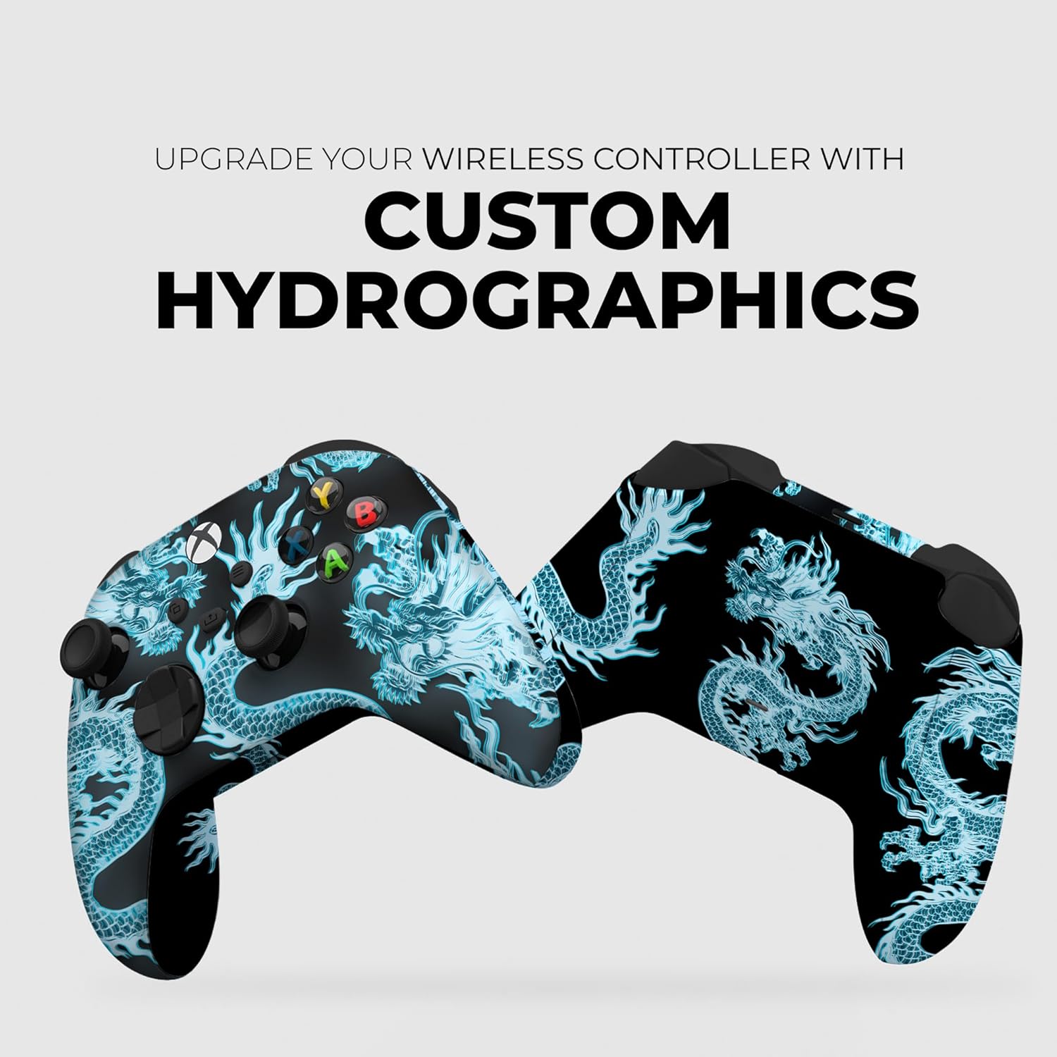 DreamController Neon Dragonns Custom X-box Controller Wireless compatible with X-box One/Series X/S Proudly Customized in USA with Permanent HYDRO-DIP Printing (NOT JUST A SKIN).