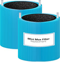Mini MAX AllergenBlock Replacement filter Compatible with Blue Pure Mini Max Air Purifier, H13 True HEPA with Activated Carbon Air Filter,Blue Pure FMini