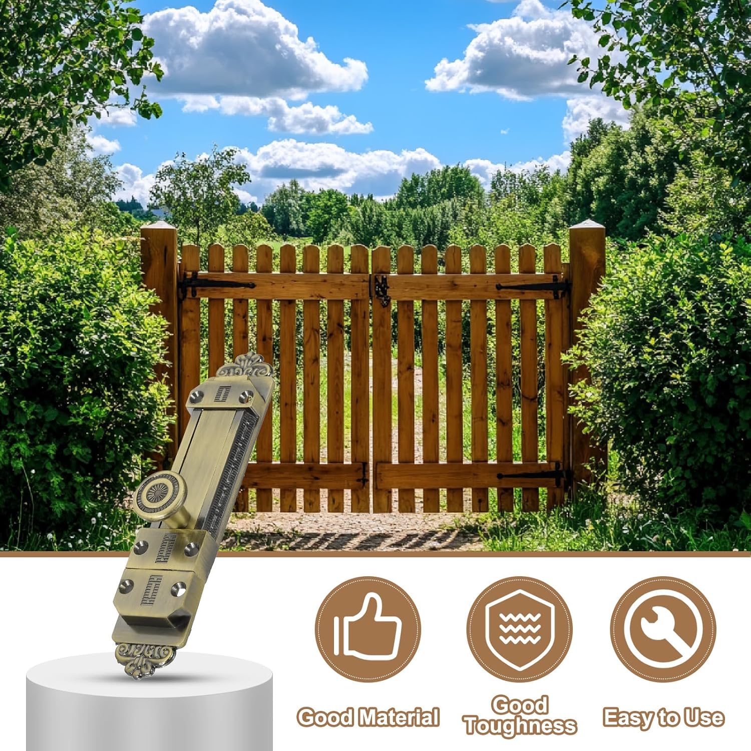 PATIKIL Barrel Bolt Latch, 2 Pack 5 Inch Slide Door Locks Zinc Alloy Gate Door Catch Bolt Latch for Bathroom Bedroom Barn Warehouse, Bronze