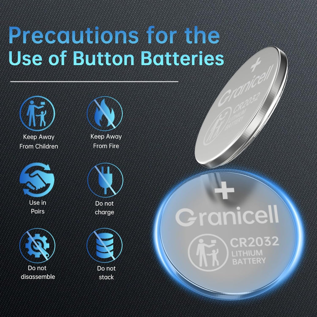 CR2032 Battery Compatible with AirTag 25 Count 2032 Lithium 3V Coin Battery for Child Safety, Suitable for Key Fobs, Smart Sensors, Scales, Candles and More