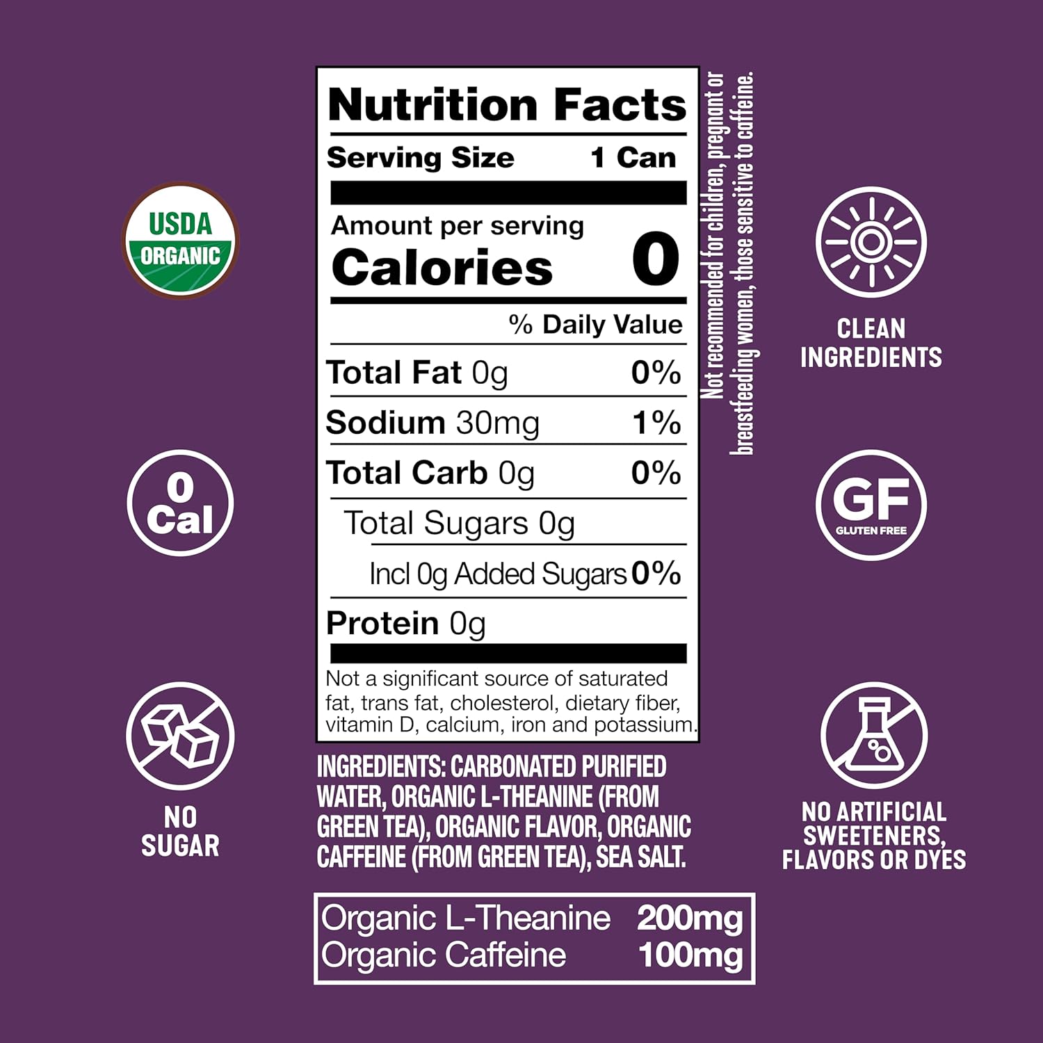 ARDOR ENERGY Sparkling Water with 100mg Natural Caffeine & 200mg L-Theanine from Organic Green Tea for Smooth Energy & Focus | Healthy Energy Drink | No Sugar, Zero Calories, Vegan, Gluten-Free | Vanilla Blackberry (Pack of 12, 12oz cans)