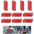 Non Fading Red Reflective Stickers 2 inch X 6 inch, Outdoor Waterproof High Visibility Warning Safety Adhesive Reflector Tape (100 Pcs)