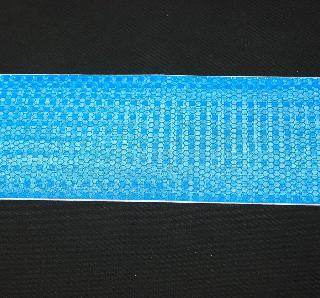 Blue Reflective Tape 3 inch Wide, Outdoor Waterproof High Visibility Warning Industrial Marking Tape, Safety Stickers (68 feet,5 Rolls)