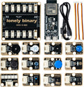 TinkerBlock ESP32-S3 Starter Kit – 16MB Flash ESP32-S3 WiFi & Bluetooth Development Board, S3 Expansion Board, 12 Plug-and-Play Modular Sensors – Compatible with Arduino IDE & ESP-IDF