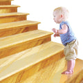 24''x4''Non Slip Stair Treads Strips Safety Anti Slip Transparent Tape(15-Pack)-Pre Cut Self Adhesive Step Strips for Kids Baby Elder Pets - Safety at Home & Outdoor