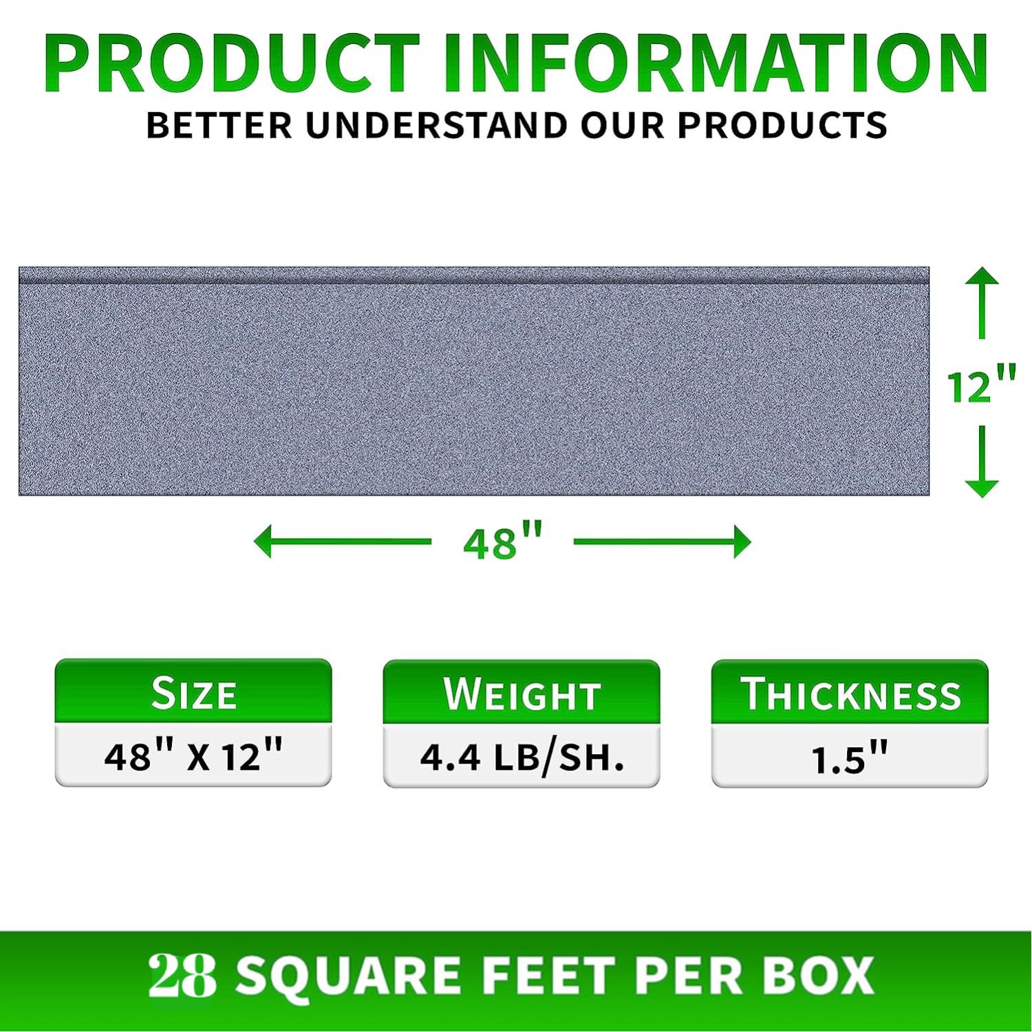 3D Wall Panels - Waterproof Decorative Panels for Home Improvement, 7 Pcs, 4ft x 1ft Each - Sample (7, Grey, 48" x 12")