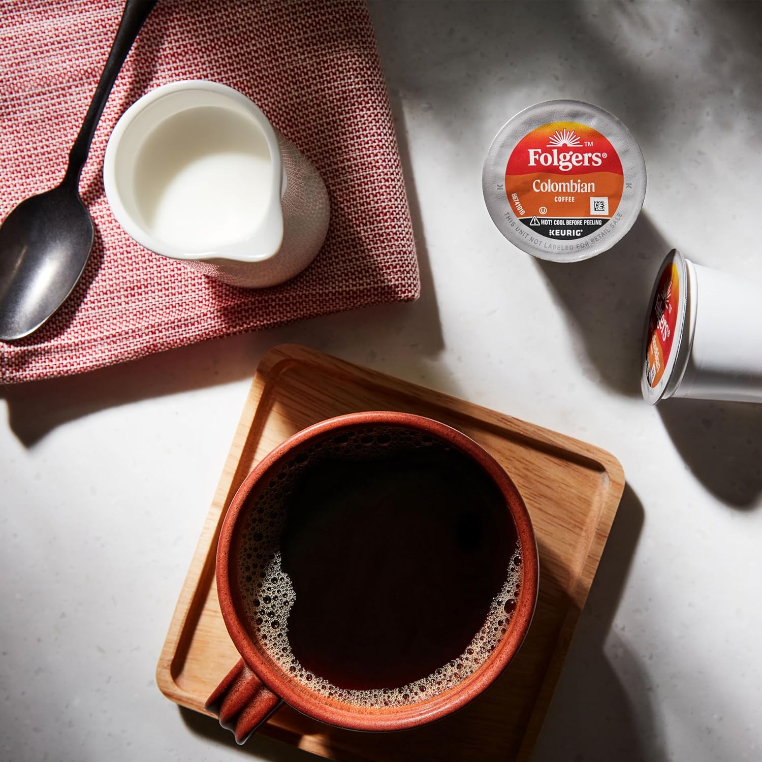 Folgers Colombian Medium Roast Coffee, 72 Keurig K-Cup Pods